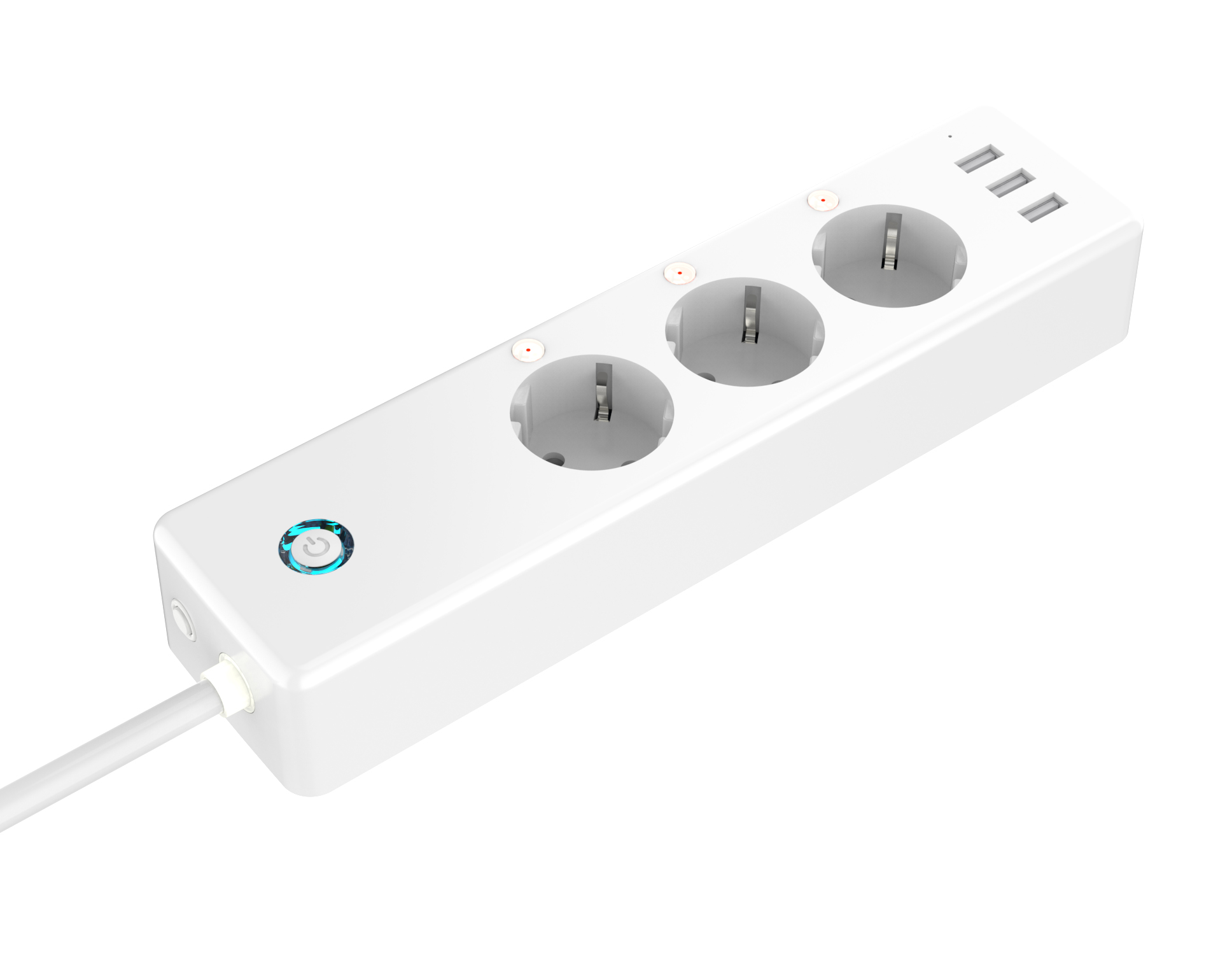 Gosund P1, smart stroomverdeeldoos, 3 smart stopcontacten, 3 smart USB poorten, Tuya Platform, Alexa and Google Home compatible