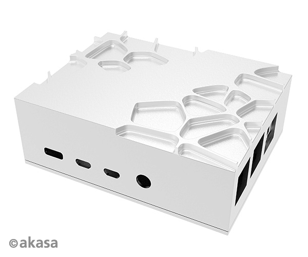 Akasa Gem Pro, Raspberry Pi 4 Model B forged aluminium case with thermal kit, Full I/O opening