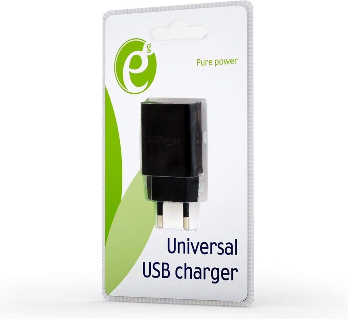 Energenie Universal USB charger, 2.1 A, black