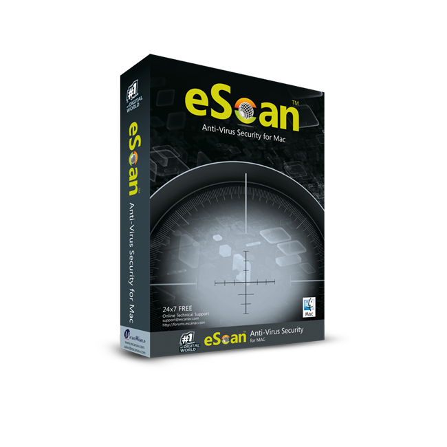 eScan SOHO Antivirus Security for Mac - 1 computer 1 jaar - base