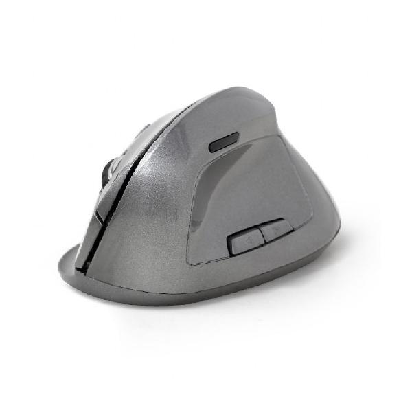 Gembird Draadloze Ergonomische muis, rechtshandig, instelbaar 800, 1200, 1600 DPI, optisch, 6-knops, met USB Nano ontvanger, 95 x 65 x 36 mm - Space Grey