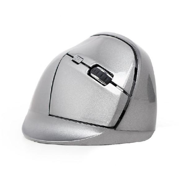 Gembird Draadloze Ergonomische muis, rechtshandig, instelbaar 800, 1200, 1600 DPI, optisch, 6-knops, met USB Nano ontvanger, 95 x 65 x 36 mm - Space Grey