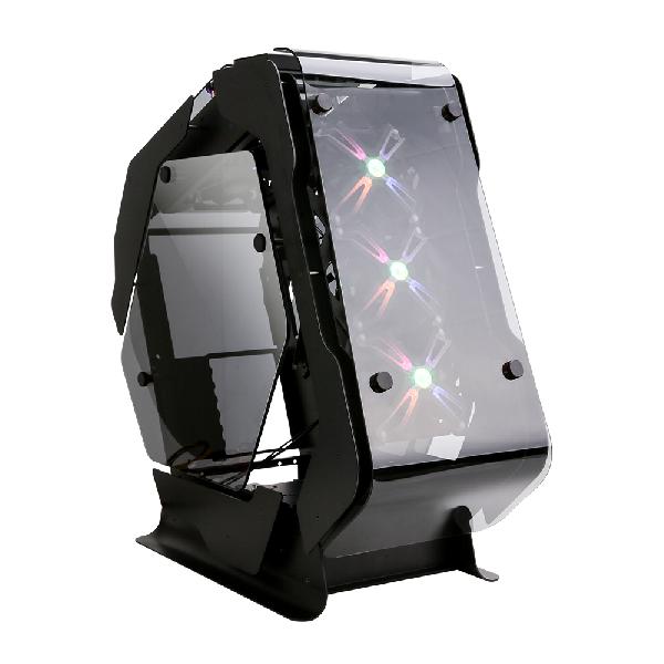 Zalman Z-Machine 500, Open frame Case (ATX Mid Tower) / - 2mm of Full anodized Aluminum chassis / - 5mm of Curved Tempered Glass on front, top and flat glass on left & right side / - 4 x 120mm RGB fans included (SF120) / - Z-SYNC included