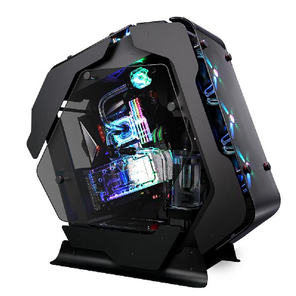 Zalman Z-Machine 500, Open frame Case (ATX Mid Tower) / - 2mm of Full anodized Aluminum chassis / - 5mm of Curved Tempered Glass on front, top and flat glass on left & right side / - 4 x 120mm RGB fans included (SF120) / - Z-SYNC included