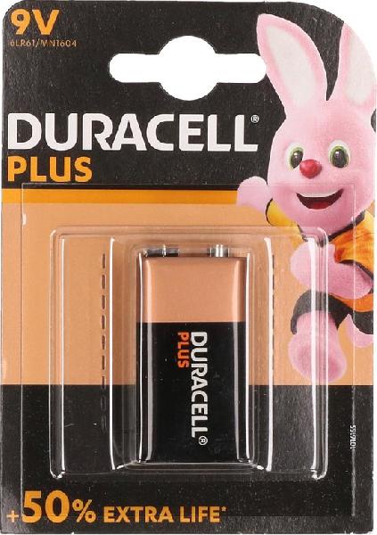 Duracell Plus 9V batterij alkaline