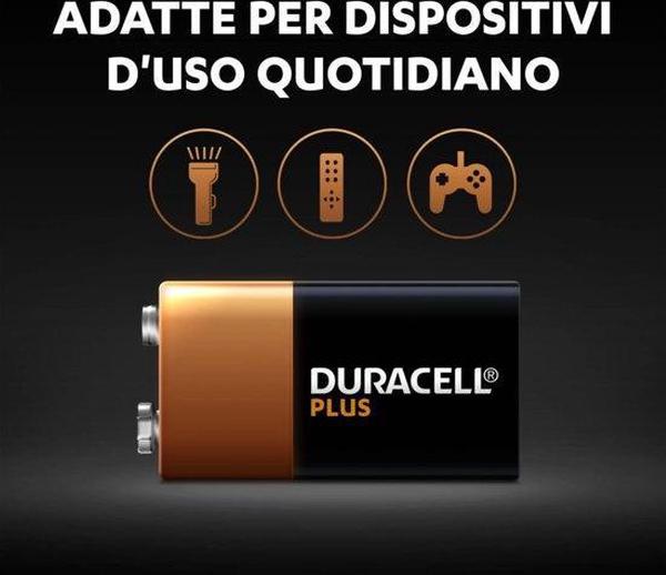 Duracell Plus 9V batterij alkaline