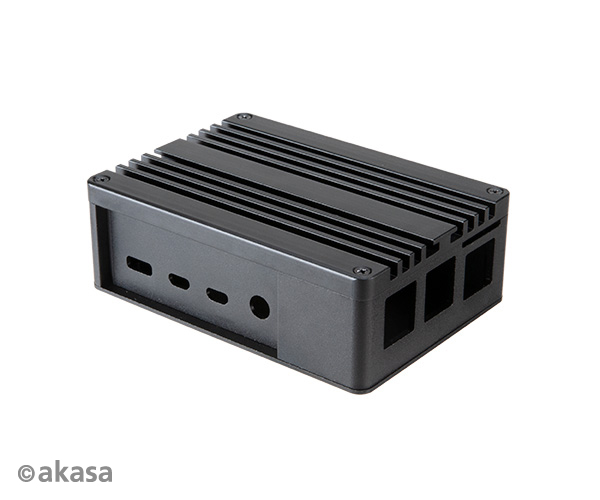 Akasa Gem Pi 4 Extended Aluminium case with Thermal Modules for Raspberry Pi 4 Model B, (SD Slot concealed)