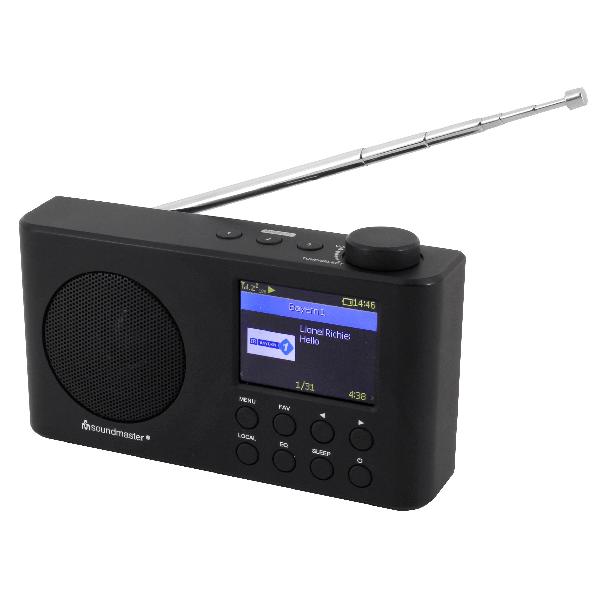 Soundmaster IR6500SW Portable internetradio met ingebouwde accu en kleuren display