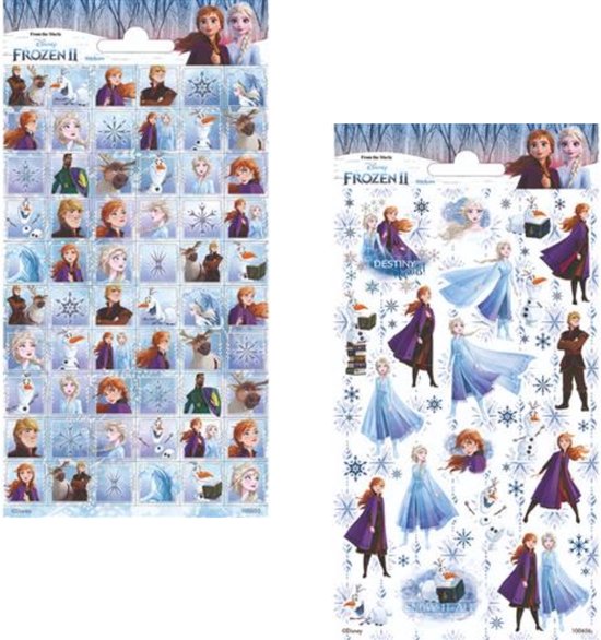 Frozen stickervellen - 2 stickervellen Frozen
