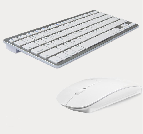 Ultra-Slim 2.4G draadloos toetsenbord en muis | Wit | VTV