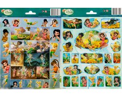 Stickervel Disney Fairies - 2 stickervellen - Disney - Glitter