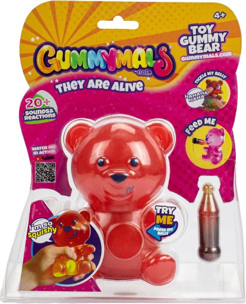 Gummymals Gummy Bear Rood. 12 cm groot