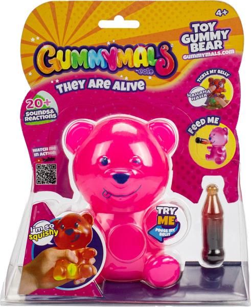 Gummymals Gummy Bear roze. 12 cm groot