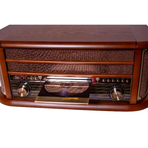 Soundmaster NR565DAB hout Platenspeler / CD / Cassette / DAB+ radio