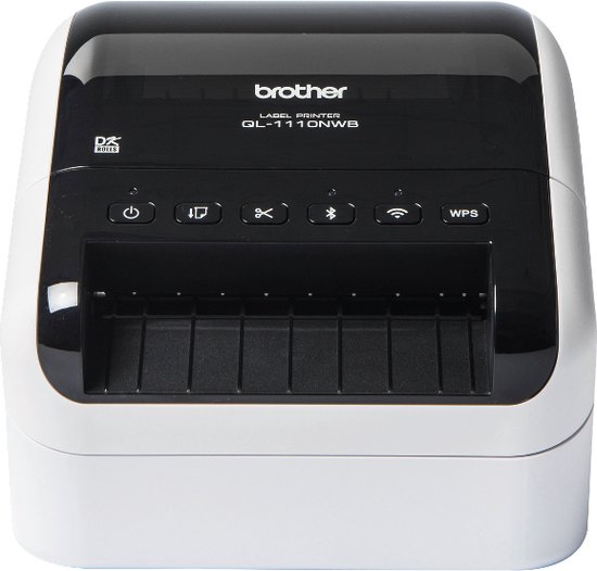 Brother QL-1110NWB labelprinter Direct thermisch 300 x 300 DPI 110 mm/sec Bedraad en draadloos Ethernet LAN DK Wifi Bluetooth