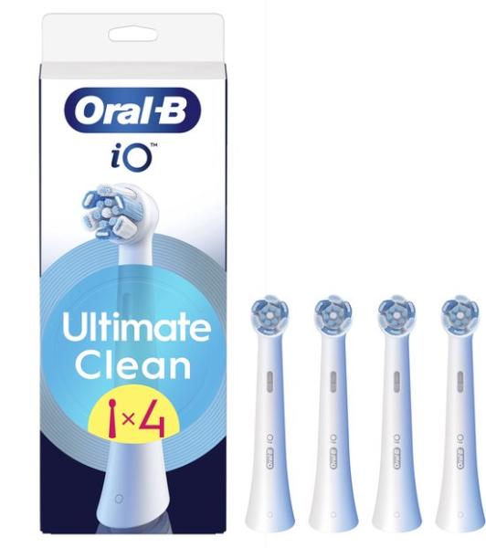 Oral-B iO Series Ultimate Clean Originele opzetborstels CrissCross borstelharen 4 Stuks - wit -