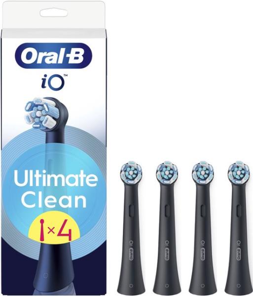 Oral-B iO Series Ultimate Clean Zwart - Originele opzetborstels - CrissCross borstelharen - 4 Stuks